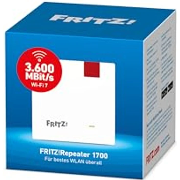 FRITZ! Repeater 1700, WLAN-Repeater mit bis zu 2880 MBit/s, Gigabit-LAN, einfache WPS-Einrichtung, dimmbare LED-Anzeige – Bild 3