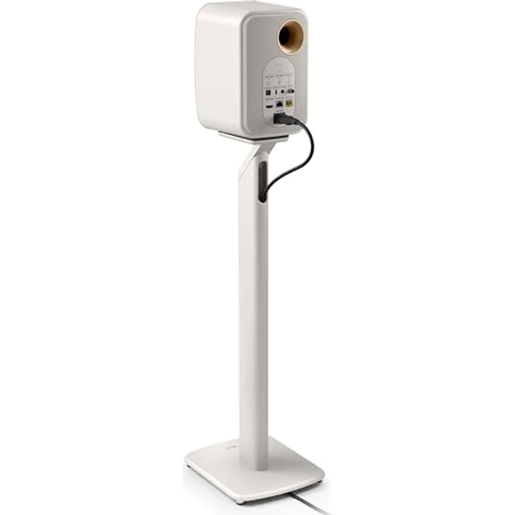 KEF S1 Standfuß für LSX- und LSX II-Aktivlautsprecher, Paar, Grau, mit integriertem Kabelmanagement und einstellbaren Gummifüßen – Bild 4