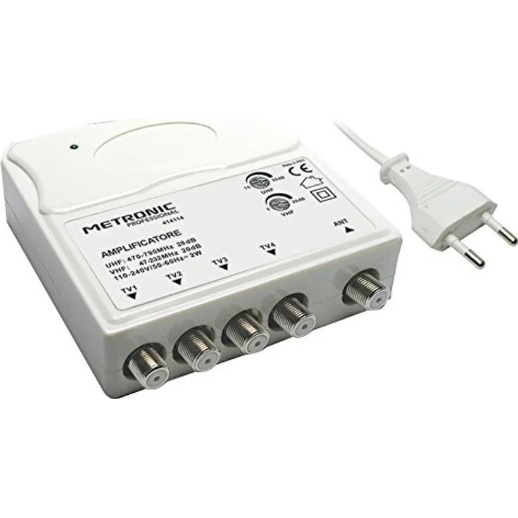 Metronic 414114 Verstärker TV mit Filter LTE, Weiß – Bild 2