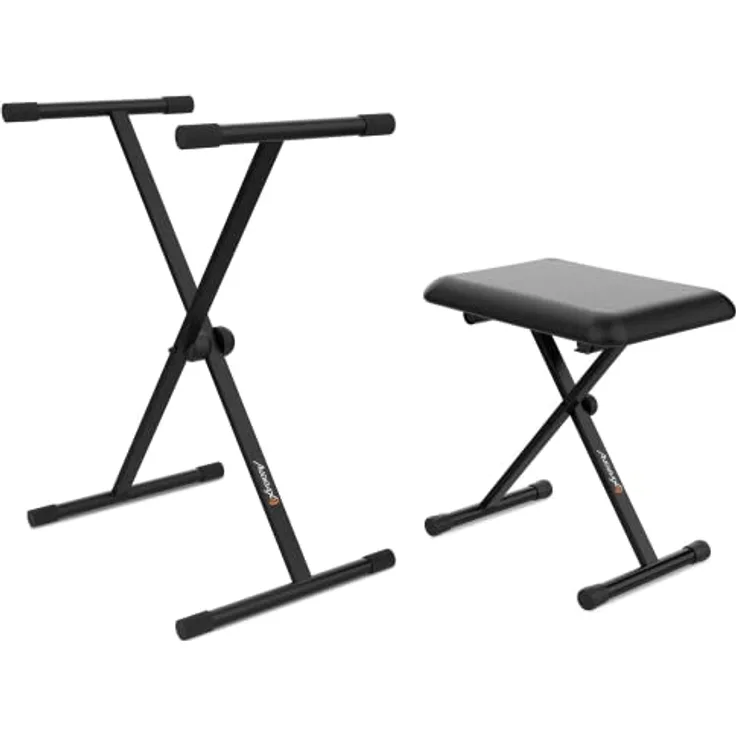 Audibax Onyx Pack V2 de Soporte Teclado/Piano + Banqueta