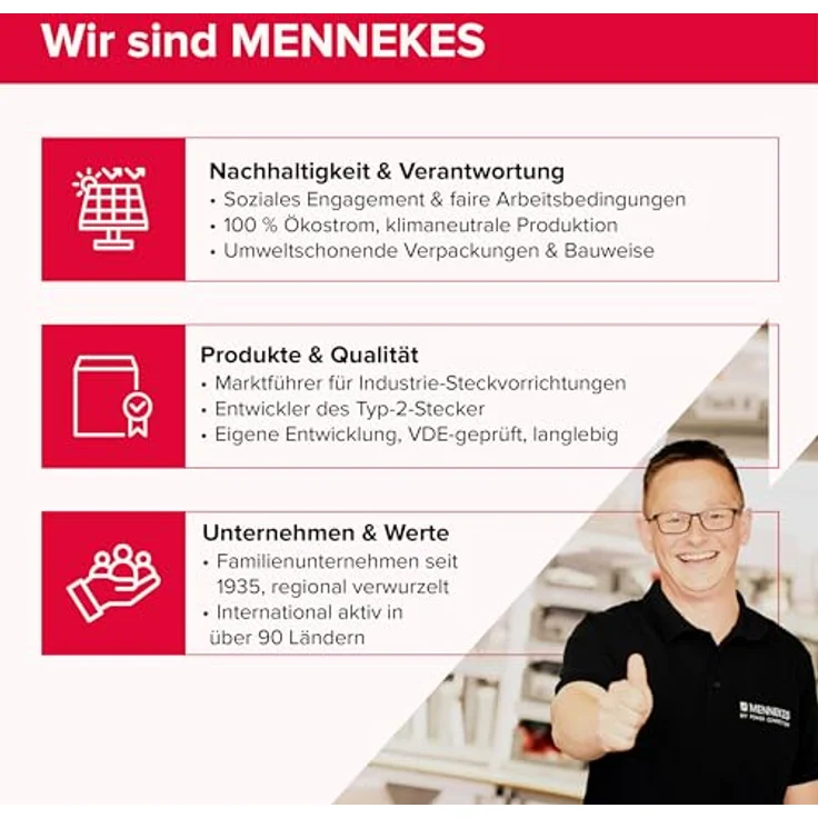 Mennekes 101100102 31 E-Steckdose 5p 16A 6h 400V-rt IP44 AP Rot – Bild 9