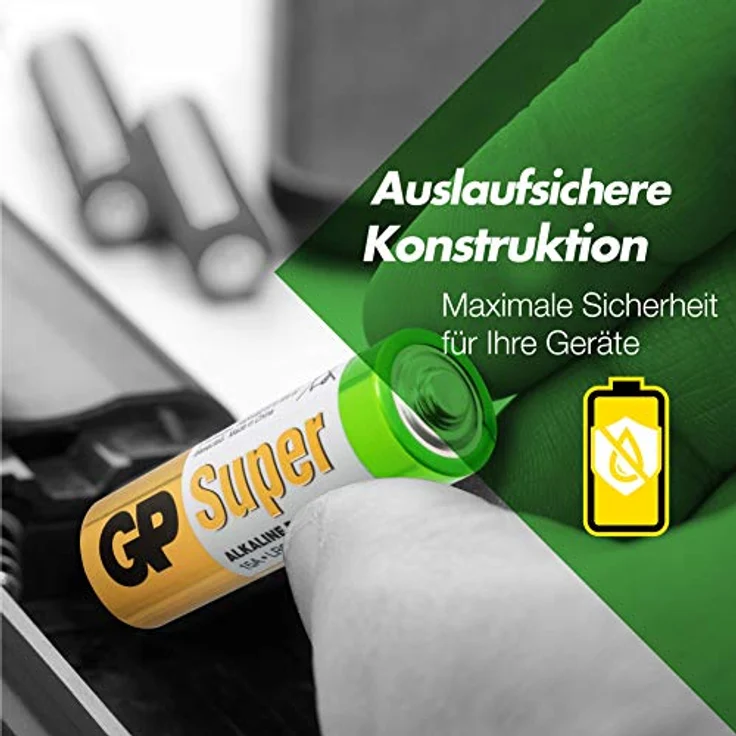 GP Batteries Super Alkaline AA Batterie Mignon, LR06, 1,5V, 80 Stück – Bild 4