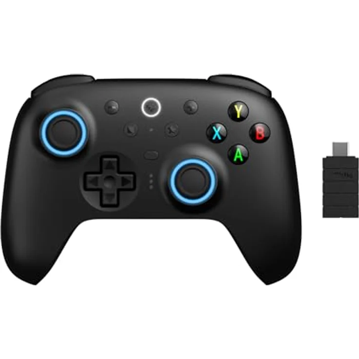 8bitdo Ultimate 2 Wireless, Gaming Controller mit TMR-Joysticks, ultra-niedriger Latenz und RGB-Beleuchtung, Schwarz – Bild 2