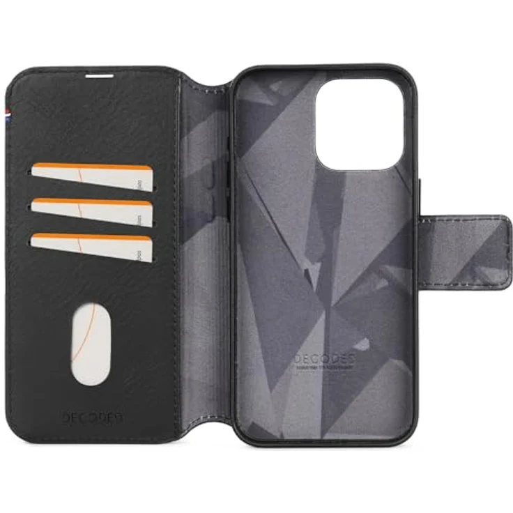Decoded 2-in-1 Abnehmbare Schutzhülle für Apple iPhone 15 Pro Max - Hochwertiges Europäisches Leder - Kartenhalter Hülle - Lederhülle - MagSafe-Kompatibel - Microfiber Lining - Schwarz – Bild 5