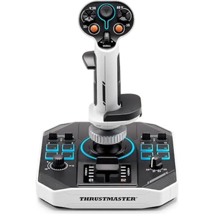 Thrustmaster Sol-R 1 Flightstick - Der Joystick für Dominanz und Erkundung im Weltraum auf dem PC, Beleuchteter Joystick in einem Design inspiriert von Science-Fiction-Blockbustern