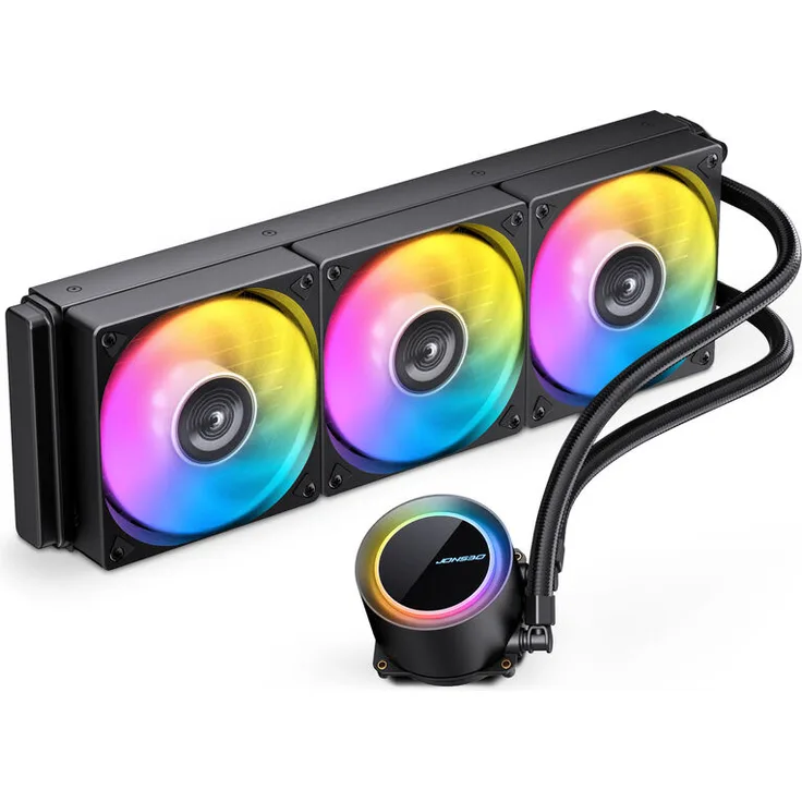 Jonsbo TG-360 AiO Wasserkühlung, 360mm Aluminium-Radiator, ARGB-Beleuchtung, schwarz