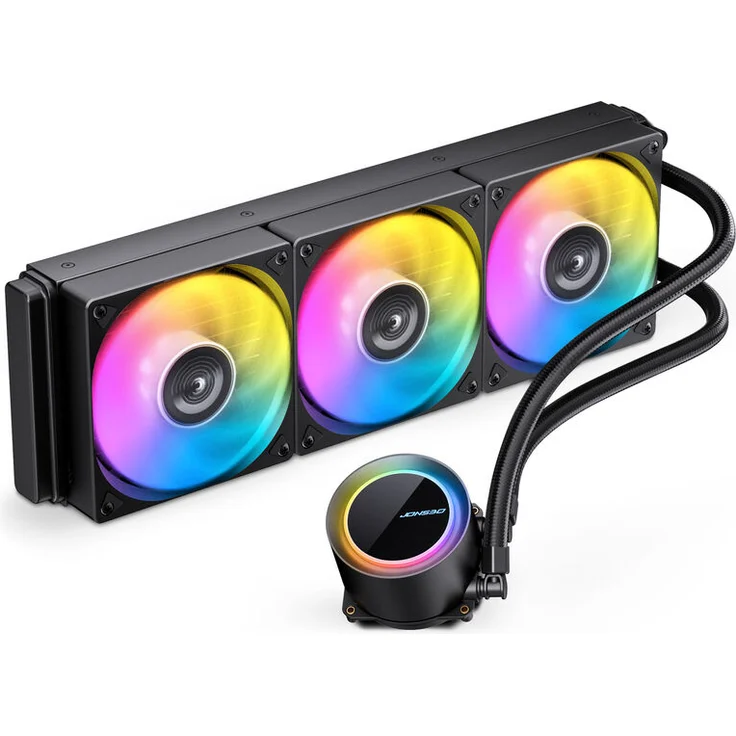 Jonsbo TG-360 AiO Wasserkühlung, 360mm Aluminium-Radiator, ARGB-Beleuchtung, schwarz