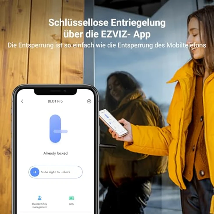 EZVIZ Smart DL01 PRO+DL01CP, Smarte Türschlösser mit App-Steuerung und schlüssellosem Zugang – Bild 6