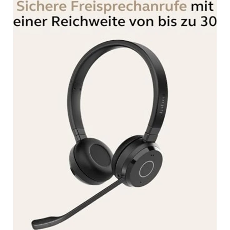 Jabra Evolve 65 TE Link UC Stereo Wireless Kopfhörer mit Freisprecheinrichtung und Microsoft Teams Zertifizierung – Bild 3