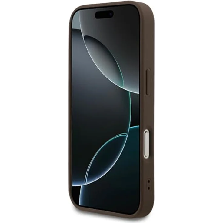CG MOBILE Guess 4G Ring Classic Logo, MagSafe-kompatible Hülle für iPhone 17 Pro, Braun, aus TPU / PC / Kunstleder – Bild 5