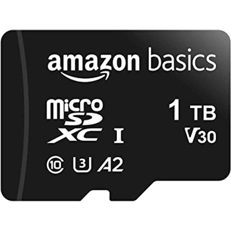 Amazon Basics - MicroSDXC, 1 TB, mit SD Adapter, A2, U3, Lesegeschwindigkeit bis zu 100 MB/s – Bild 1