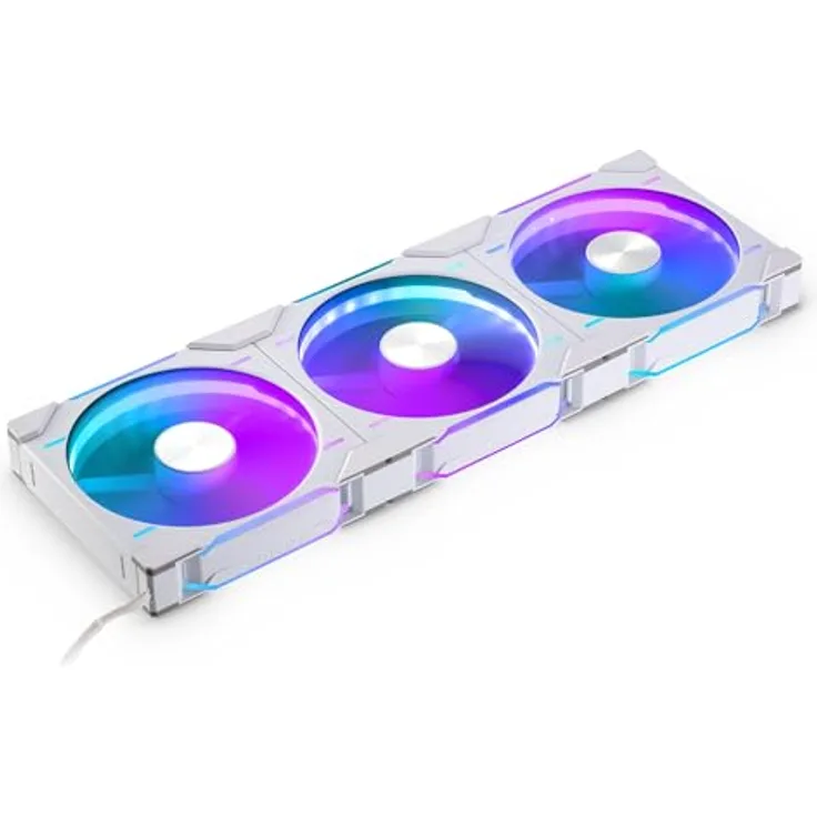 Phanteks D30 PWM Reverse Airflow, D-RGB Lüfter, 3er Pack - 140mm, weiß