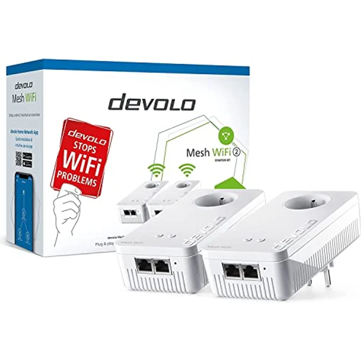 devolo Magic 2 WiFi next: schnellstes CPL Multiroom Kit der Welt (2400 Mbit/s, 5 Gigabit-Ethernet-Ports) ideal für Download und Streaming (geeignet für Frankreich) – Bild 2