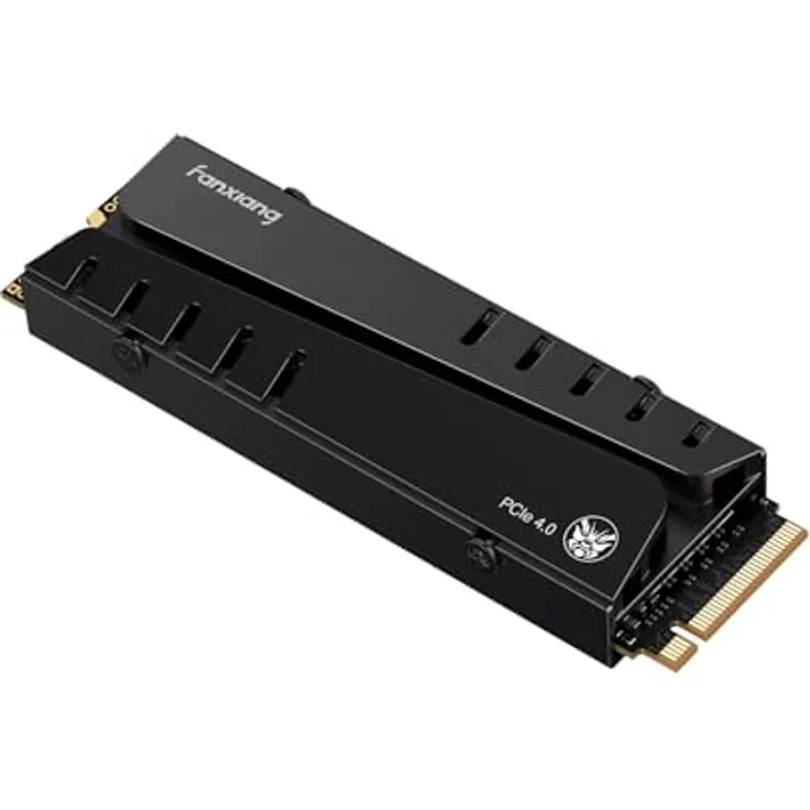 fanxiang S770 1TB PCIe 4.0 NVMe SSD M.2 2280 Interne Solid State Drive, mit Konfiguriertem DRAM Cache, Heatsink, bis zu 7300 MB/s, Perfekt Kompatibel mit PS5