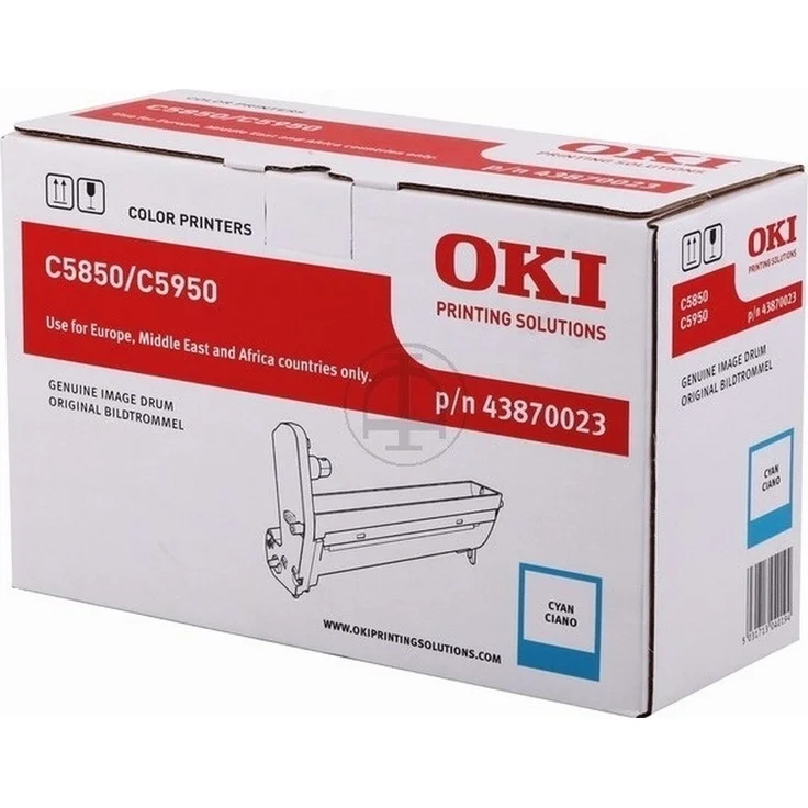 OKI Lasertrommel C5850/C5950, cyan Farbtoner für hochwertige Druckergebnisse