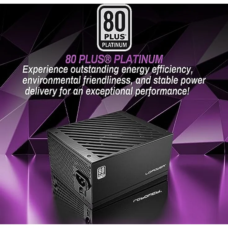 LC-Power LC1200P 80 Plus Platinum Vollmodulares Netzteil mit 1200W Leistung und 10 PCI Express Anschlüssen – Bild 3