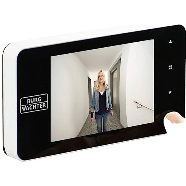 BURG-WÄCHTER Digitaler Türspion Door eGuard DG 8200 W (mit Klingelfunktion, 77 x 139 x 15,8 mm, 4 Zoll Display) weiß – Bild 2