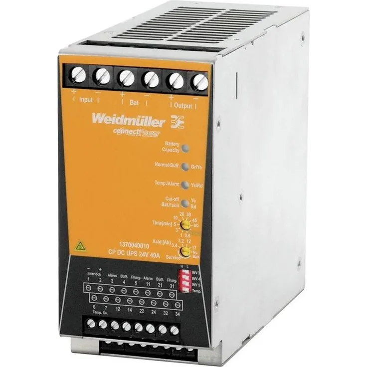 Weidmüller CP DC UPS 24V 40A (960 W), unterbrechungsfreie Stromversorgung mit LED-Anzeige und Temperaturschutz