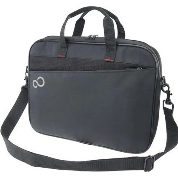 Fujitsu S26391-F20-L120, Notebooktasche für Laptops bis 14.02 Zoll, strapazierfähig in Schwarz