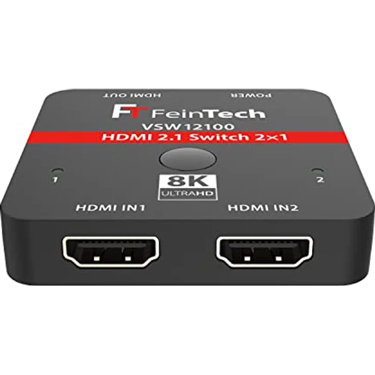 FeinTech VSW12100 HDMI 2.1 Switch 2 in 1 Out 4K 120Hz 8K 60Hz 48Gbps für Xbox PS5 – Bild 3