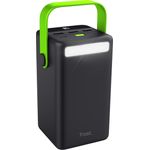 Trust XXL 50.000 POWERBANK (50000 mAh, 15 W, 185 Wh), Grün und Schwarz, leistungsstarke Powerbank