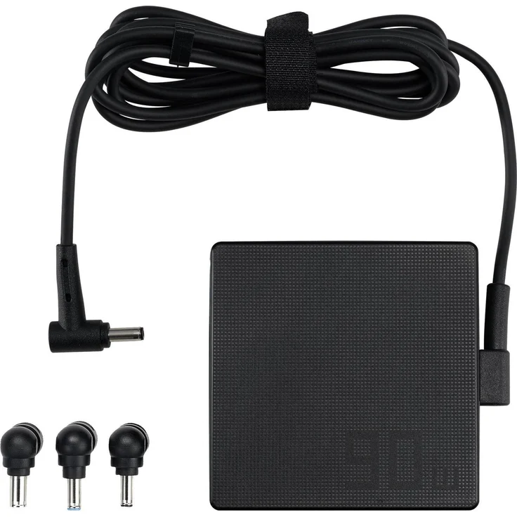 ASUS U90W-01 Netzteil, 90 Watt Adapter für ASUS Notebooks, schwarz, mit abnehmbarem Stromkabel und passiver Kühlung