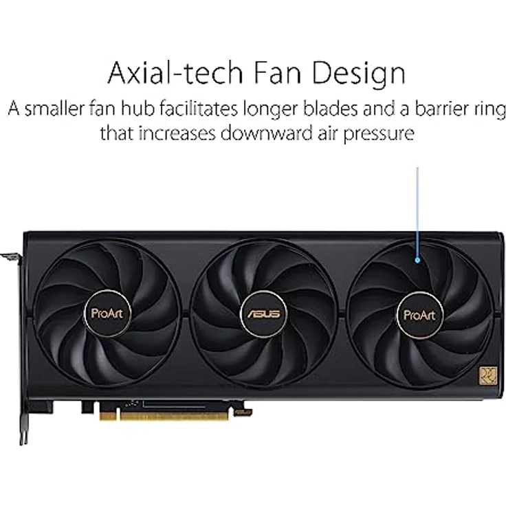 ASUS ProArt GeForce RTX 4070 Ti OC Edition 12GB GDDR6X Gaming Grafikkarte (NVIDIA GeForce RTX4070 Ti, DLSS 3, PCIe 4.0, 1x HDMI 2.1a, 3X DisplayPort 1.4a, PROART-RTX4070TI-O12G) – Bild 2