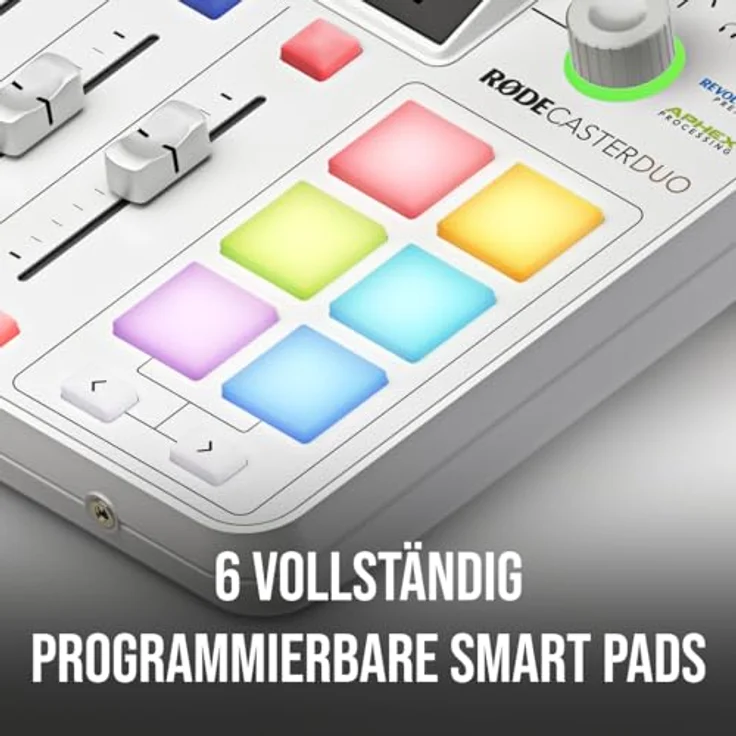 RØDE RØDECaster Duo Kompakte All-in-One Audio Produktionslösung für Podcasting, Streaming, Musikproduktion und Content-Erstellung (Weiß) – Bild 3