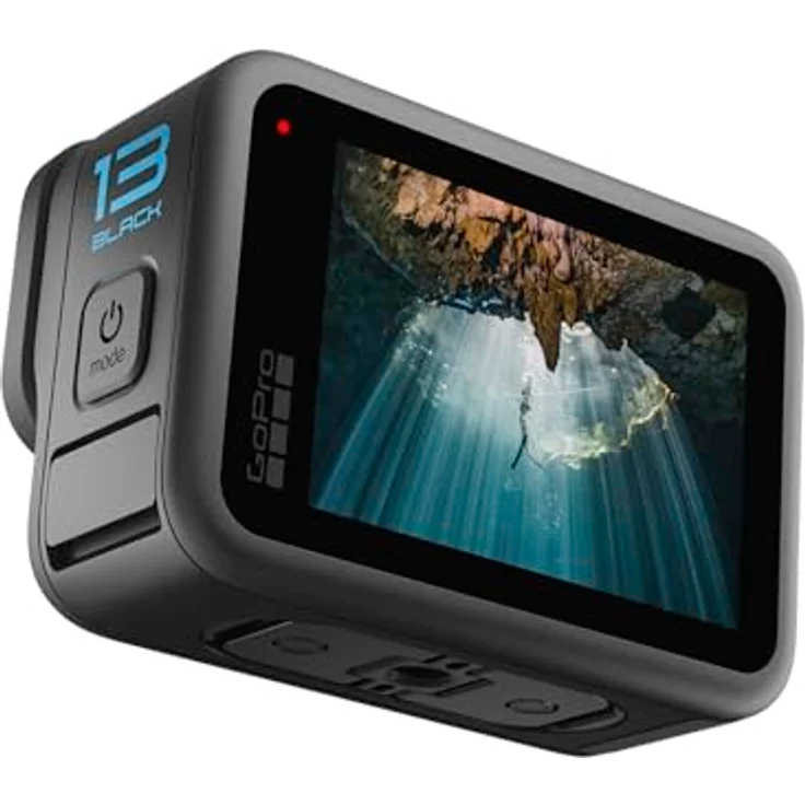 GoPro HERO13 Black – wasserdichte Actionkamera mit 5,3K60-Video, 27MP-Foto + HB-Series-Objektivkompatibilität – Bild 3