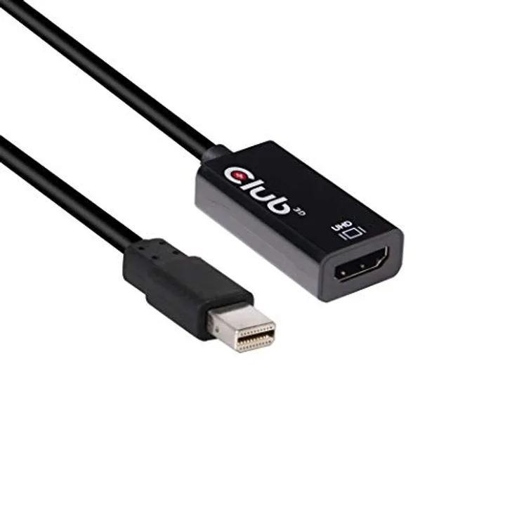 Club3D CAC-1180 DisplayPort Adapter [1x DisplayPort Stecker - 1x HDMI-Buchse] Schwarz