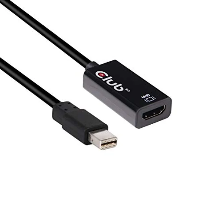 Club3D CAC-1180 DisplayPort Adapter [1x DisplayPort Stecker - 1x HDMI-Buchse] Schwarz – Bild 1