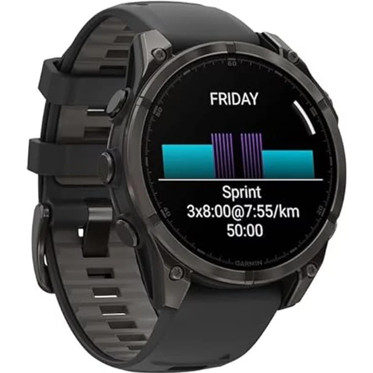 Garmin Fenix 8 47mm Amoled Sapphire Titan Sportuhr – Bild 5
