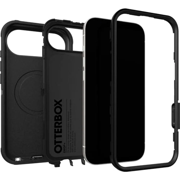 OtterBox Defender Pro MagSafe, Smartphone Hülle für Apple iPhone Air, schwarz, robust mit Fallschutz bis 1,22 m und rutschfester Oberfläche – Bild 4
