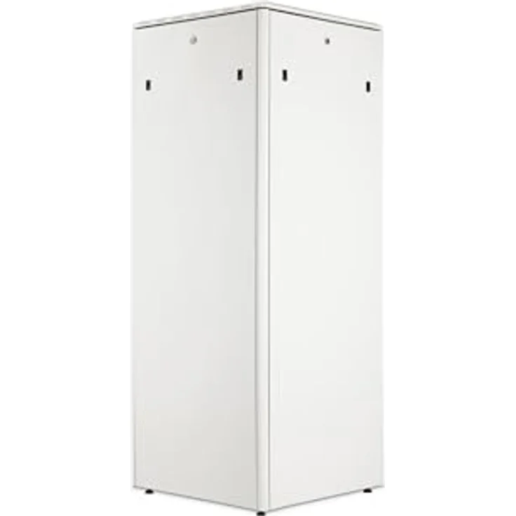 DIGITUS Netzwerk-Schrank 19 Zoll, 42 HE, 800 kg Traglast, Nutztiefe 743 mm, Glastür, Grau, Unique Light Serie – Bild 2