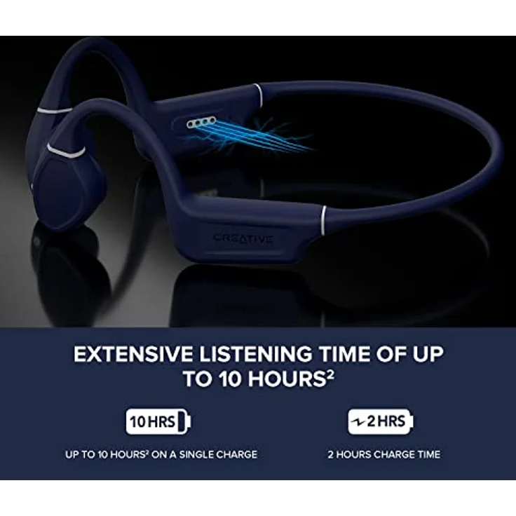 CREATIVE Outlier Free Pro Knochenleitungskopfhörer mit Bluetooth® 5.3 und IPX8 Wasserdichtigkeit – Bild 5