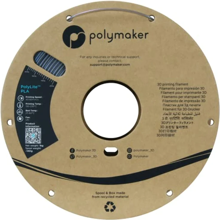 Polymaker PolyLite PLA Starlight - Mercury, hochwertiges 3D-Druckmaterial mit Farbwechsel-Effekt und Jam-Free Technologie – Bild 3