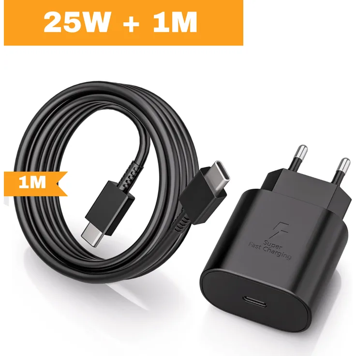 Zonoto 25W USB-C Schnellladegerät für Samsung Galaxy S23 S22 A-Serie, kompatibel mit S21/S20, bis zu 50% in 30 Minuten, schnell und effizient