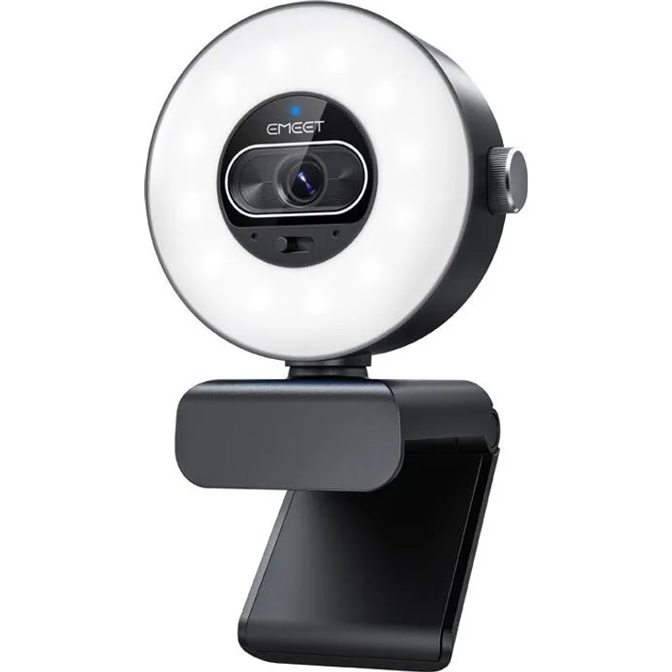 eMeet SmartCam S600L, Full HD USB Webcam mit integrierten Mikrofonen und Autofokus