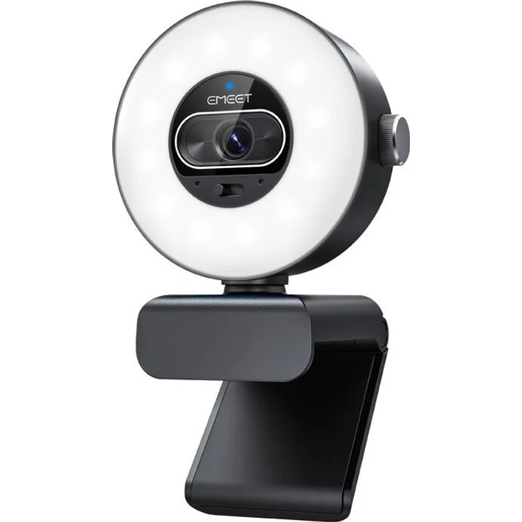 eMeet SmartCam S600L, Full HD USB Webcam mit integrierten Mikrofonen und Autofokus