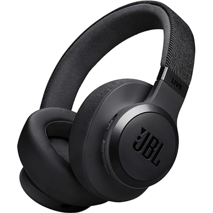 JBL Live 770 NC – Bluetooth Over-Ear-Kopfhörer mit adaptivem Noise-Cancelling – Kabellose Ohrhörer Signature Sound und Sprachassistent – Langer Musikgenuss für bis zu 65 Stunden – Schwarz – Bild 1