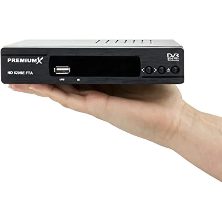 Premium X Satelliten-Receiver HD 520SE FTA Digital SAT TV Receiver DVB-S2 FullHD HDMI SCART 2X USB Multimedia-Player, Astra Hotbird vorprogrammiert – Bild 5