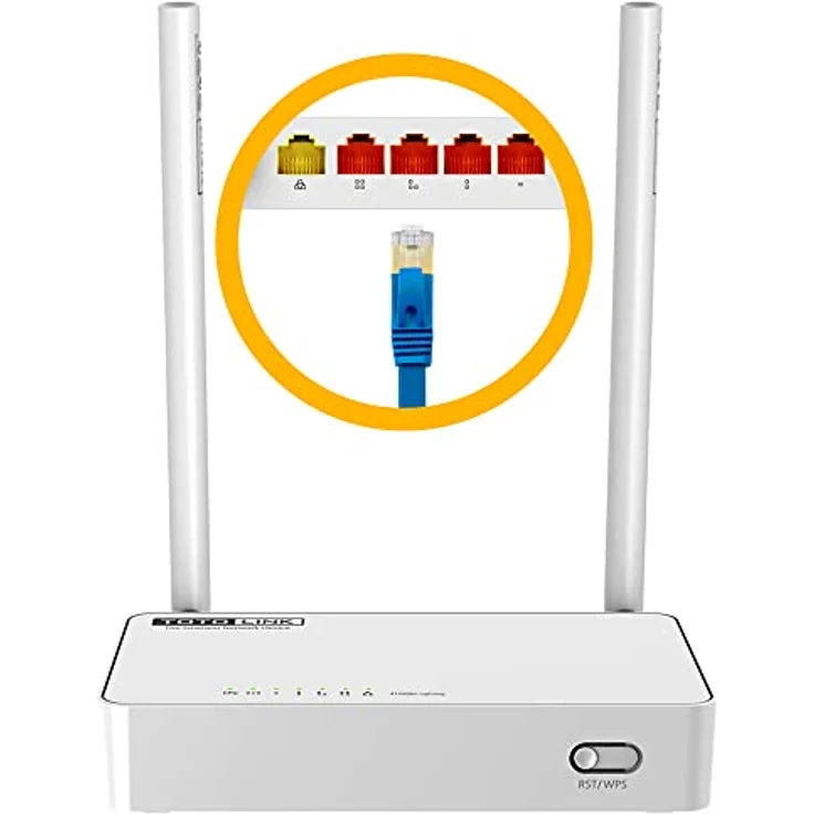 TOTOLINK N350RT, 2,4 GHz WLAN Router mit 300 Mb/s, WPS, Multi SSID, Kindersicherung, 2 externe Antennen 5dBi – Bild 1