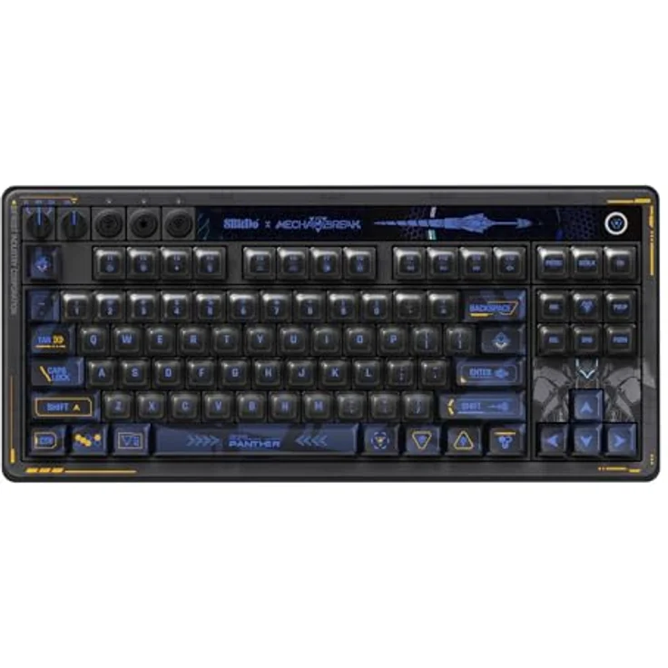 8bitdo Mechanical Keyboard Mecha Break Edition, Kabelgebunden und Kabellos, 87 Tasten, Schwarz, RGB-Hintergrundbeleuchtung, Hot-swappable Kailh Glaze Jellyfish Pro Switches – Bild 2