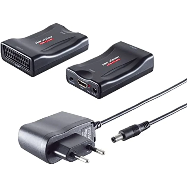 Sky Vision HSC 01 HDMI auf Scart Adapter, Plug & Play Konverter mit 1080p Eingang und 576p Ausgang, kompatibel mit PAL und NTSC, kompakte Bauweise für alte Fernseher – Bild 4