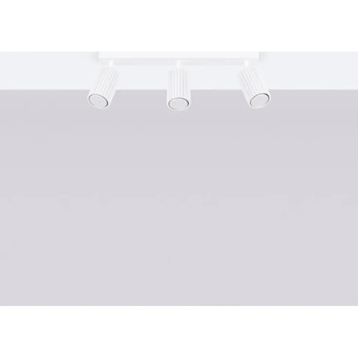 SOLLUX lighting Deckenlampe Aluminium 3 Flammig Karbon Weiß - Deckenleuchte für stilvolle Beleuchtung – Bild 3