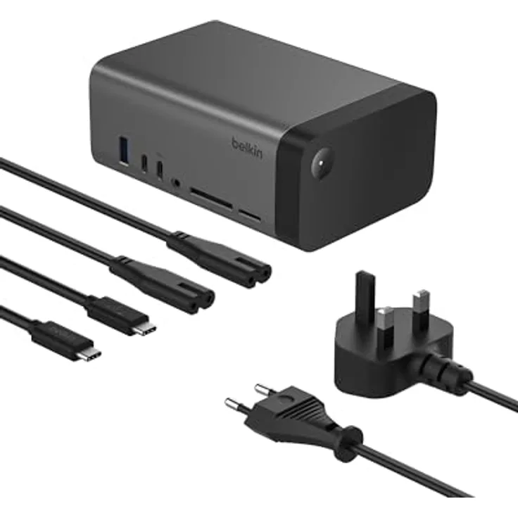 Belkin USB-C 11-in-1 Pro GaN Docking Station (150 W), USB Verteiler mit 8K-Auflösung, kompatibel mit MacBook Pro usw.