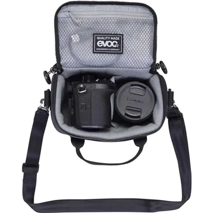 Evoc CB 6, Kamera Schultertasche mit 6 l Fassungsvermögen, schwarz, wasserabweisend und anpassbare Polsterung – Bild 7