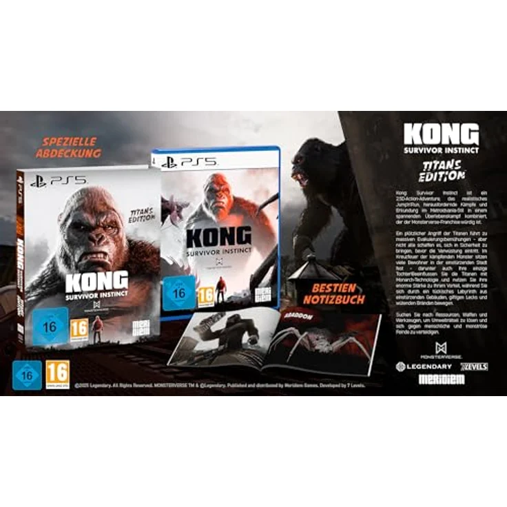 MDM MERIDIEM GAMES KONG: SURVIVOR INSTINCT - TITANS EDITION PS5, actionreiches Survival-Game mit Monarch-Technik und offiziellem Monsterverse-Plot – Bild 2