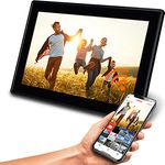 Rollei Smart Frame WiFi 150 in schwarz. 15.6 Zoll digitaler Bilderrahmen mit WiFi-Funktion zur Wiedergabe Ihrer Fotos und Videos mit Ton.