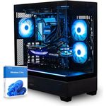 dcl24 Highend Streaming PC Ultra 9 285K, RTX5080, 64GB RAM, 2TB SSD, 24x3.7 GHz, Schwarz mit RGB-Beleuchtung, Windows 11 Pro für Gamer und Streamer [20317]